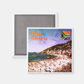 zZA009 CLIFTON, Panorama, Südafrika, Kühlschrank Magnet (Vorderseite/Rückseite)