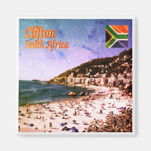 zZA009 CLIFTON, Panorama, Südafrika, Kühlschrank Magnet