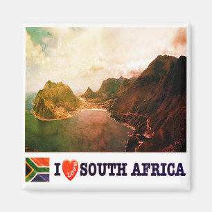 zZA012 SÜDAFRIKA I Liebe, Hout Bay, Kühlschrank Magnet