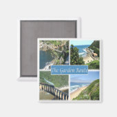 zZA013  SOUTH AFRICA, Garden Route, Mosaic, Fridge Magnet (Vorderseite/Rückseite)