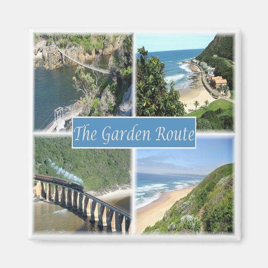 zZA013  SOUTH AFRICA, Garden Route, Mosaic, Fridge Magnet (Vorne)