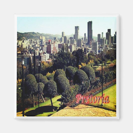 zZA019 PRETORIA Central, Südafrika, Kühlschrank Magnet (Vorne)