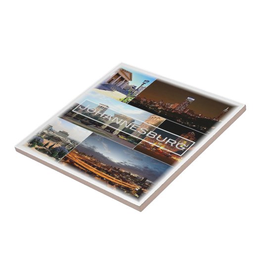 zZA028 JOHANNESBURG, Mosaik, Süd, Fliese (Seite)