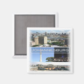 zZA029 JOHANNESBURG, Mosaik, Südafrika, Kühlschran Magnet (Vorderseite/Rückseite)