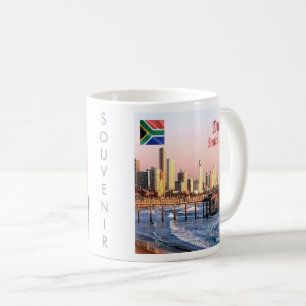 zZA037 DURBAN Skyline Crop, SÜDAFRIKA, Kaffeetasse