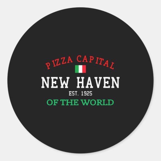 Zza Catal Of The World New Haven Connecticut _1 Runder Aufkleber (Vorderseite)