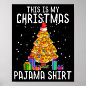 Zza Christmas Tree Shirt Men Kids Zza Lover Gift X Poster (Vorne)