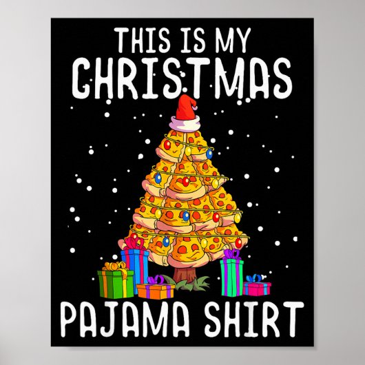 Zza Christmas Tree Shirt Men Kids Zza Lover Gift X Poster (Vorne)