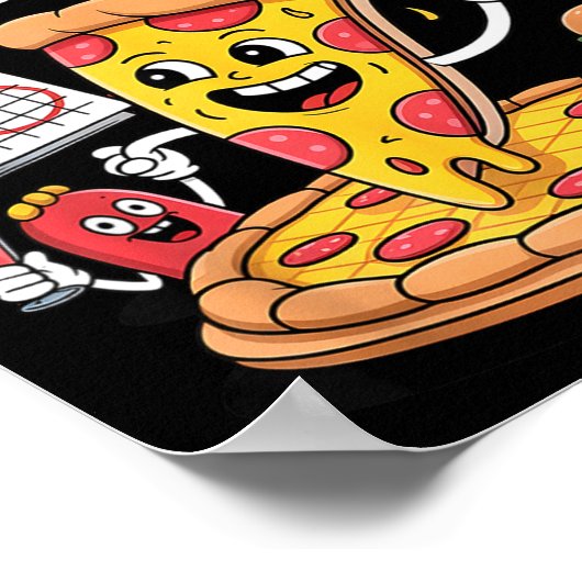 Zza Friday Funny Food Quote For Zza Lovers And Foo Poster (Ecke)