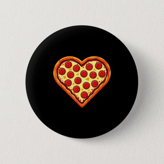 Zza Heart Cute Valentines Day Funny Heart Shaped Z Button (Vorderseite)