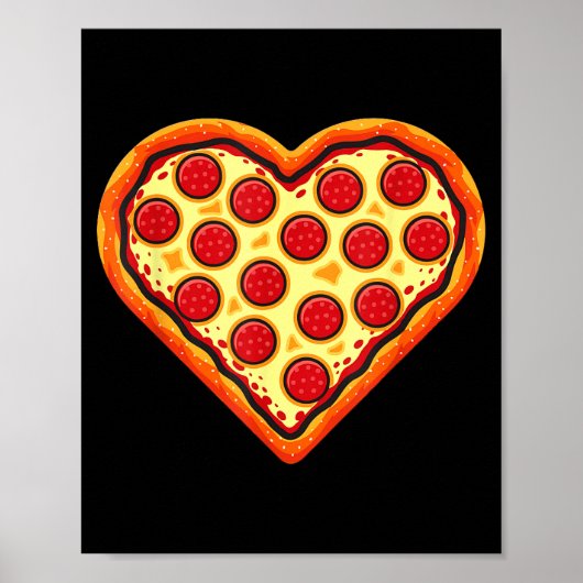 Zza Heart Cute Valentines Day Funny Heart Shaped Z Poster (Vorne)