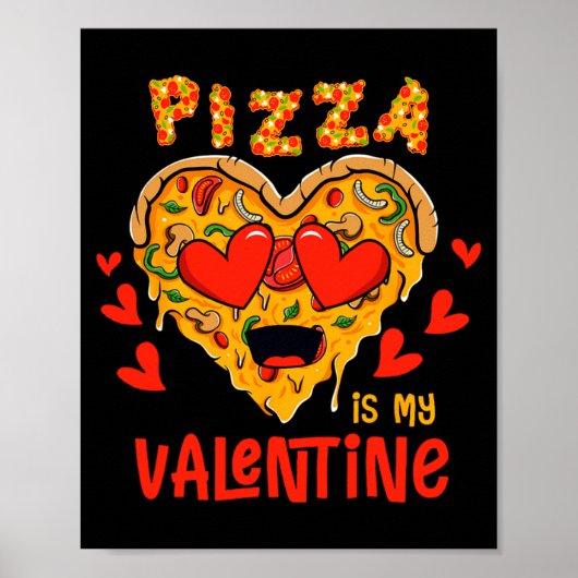 Zza Is My Valentine Funny Valentines Day Boys Gi _ Poster (Vorne)