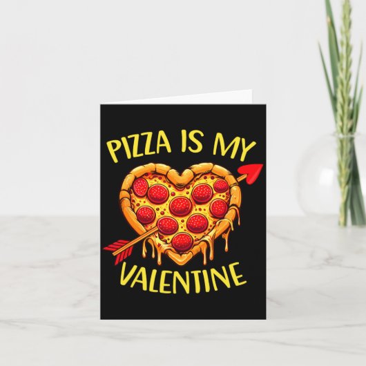 Zza Is My Valentine Funny Valentines Day Boys Ki Karte (Vorderseite)