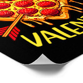 Zza Is My Valentine Funny Valentines Day Boys Ki Poster (Ecke)