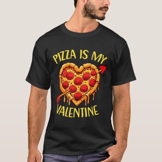 Zza Is My Valentine Funny Valentines Day Boys Ki T-Shirt (Vorderseite)