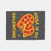 Zza ist mein Valentinstag Lustiger Valentinstag He Fleecedecke (Vorderseite (Horizontal))