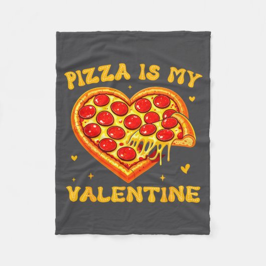Zza ist mein Valentinstag Lustiger Valentinstag He Fleecedecke (Vorderseite)