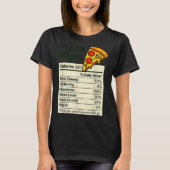 Zza Lover Night Funny Nutrition Facts Costume For T-Shirt (Vorderseite)