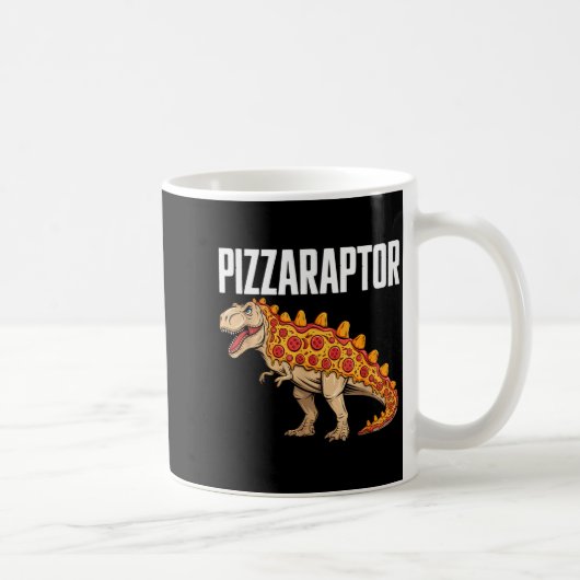 Zza T-rex Dino Fast Food Funny Zza Dinosaur Kaffeetasse (Rechts)
