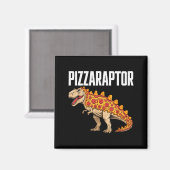 Zza T-rex Dino Fast Food Funny Zza Dinosaur Magnet (Vorderseite/Rückseite)