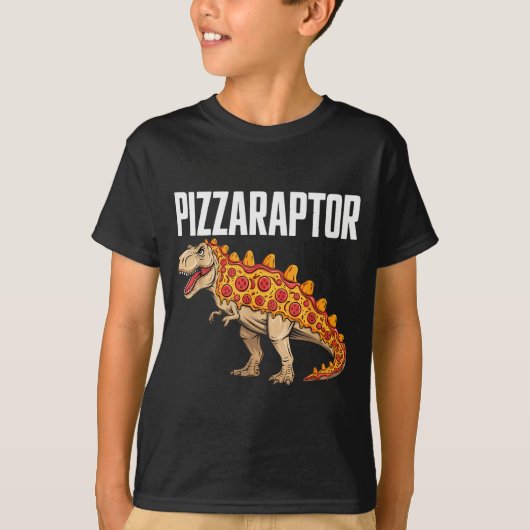 Zza T-rex Dino Fast Food Funny Zza Dinosaur T-Shirt (Vorderseite)