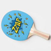 Zzap Comic Bubble Ping Pong Paddle Tischtennis Schläger (Seitenansicht)