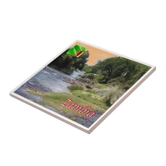 ZZM003 SAMBIA, Landschaft, Afrika, Fliese (Seite)
