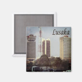 ZZM006 LUSAKA, Sambia, Afrika, Kühlschrank Magnet (Vorderseite/Rückseite)