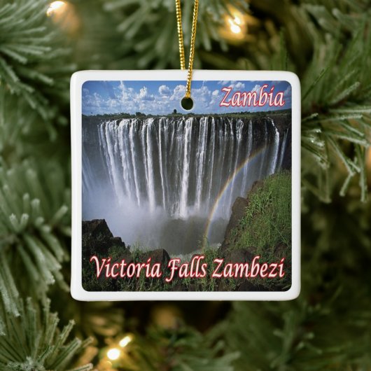 zZM007 ZAMBIA, Victoria Falls Zambezi, Keramikornament (Baum)