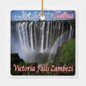 zZM007 ZAMBIA, Victoria Falls Zambezi, Keramikornament (Rückseite)
