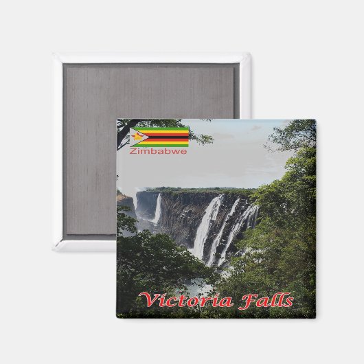 zZW005 VICTORIA FALLS, Simbabwe, Afrika, Kühlschra Magnet (Vorderseite/Rückseite)