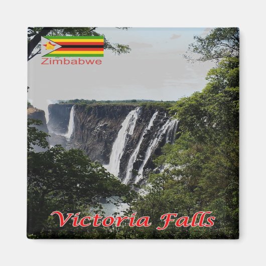 zZW005 VICTORIA FALLS, Simbabwe, Afrika, Kühlschra Magnet (Vorne)