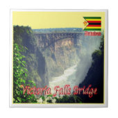 zZW006 VICTORIA-FÄLLE, Simbabwe, Afrika, Fliese (Vorderseite)