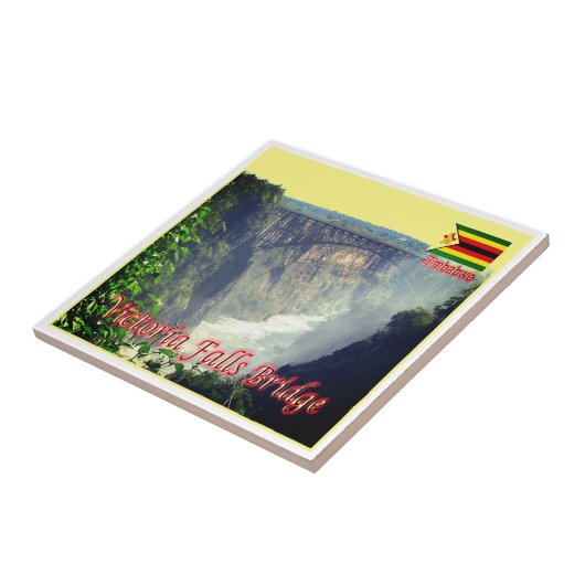 zZW006 VICTORIA-FÄLLE, Simbabwe, Afrika, Fliese (Seite)