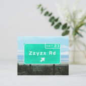 Zzyzx Rd.Exit Postkarte (Stehend Vorderseite)
