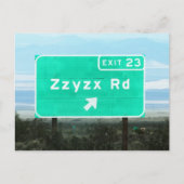 Zzyzx Rd.Exit Postkarte (Vorderseite)