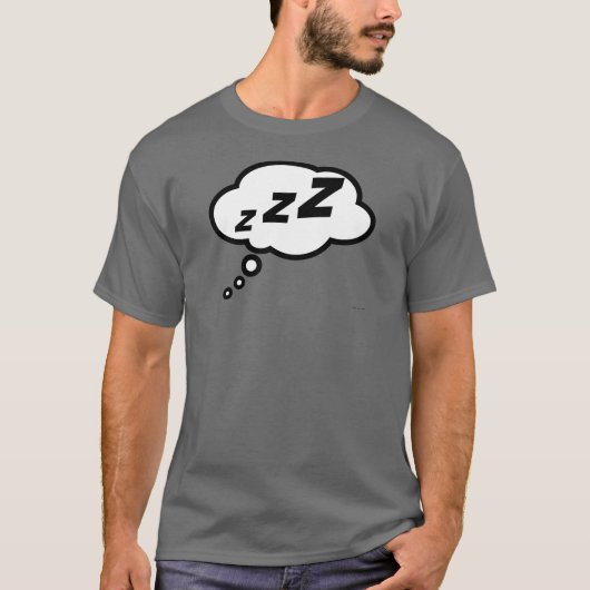 zZZ… Ballon-dunkelgrauer T - Shirt (Vorderseite)