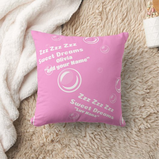 ZZZ rosa Kissen (Decke)